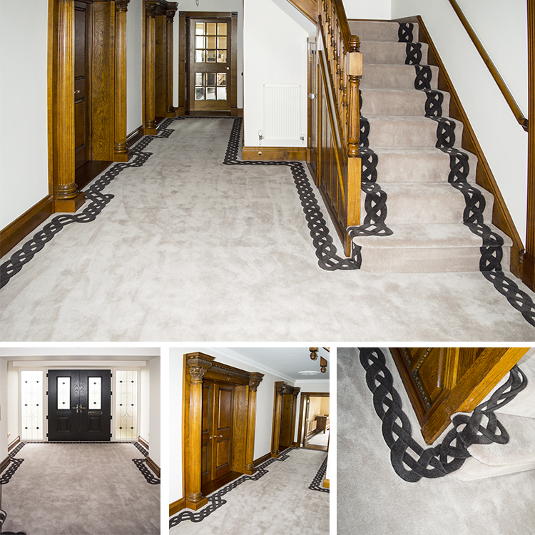 Bespoke Hand Tufted Wool Border Carpet Kings Interiors